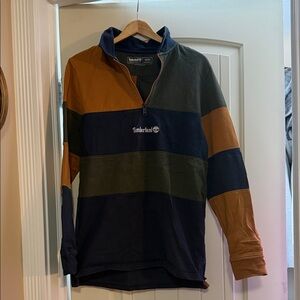 Timberland Men's Colorblock Zip-Up Sweater